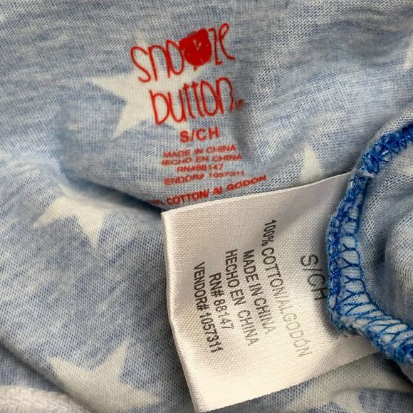 Snooze Button USA Blue Star Sleep Shirt Night Gown - Picture 8 of 8